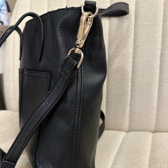 Steve Madden black handbag tote crossbody - Picture 4 of 11